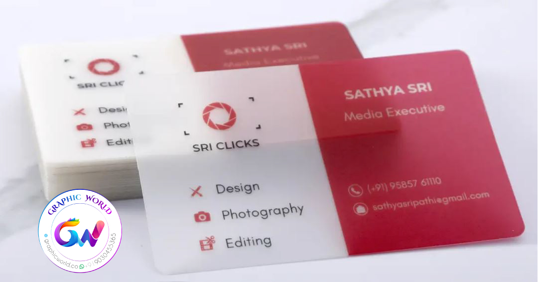 translucent business cards